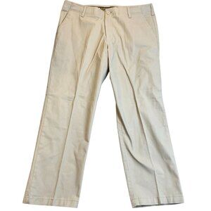 Lee Men's Khaki Pants 38x29 Straight Fit Beige Cotton Blend Extreme Comfort MVP